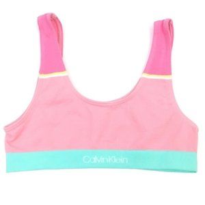 Calvin Klein Rainbow Striped Gym Bra Top S